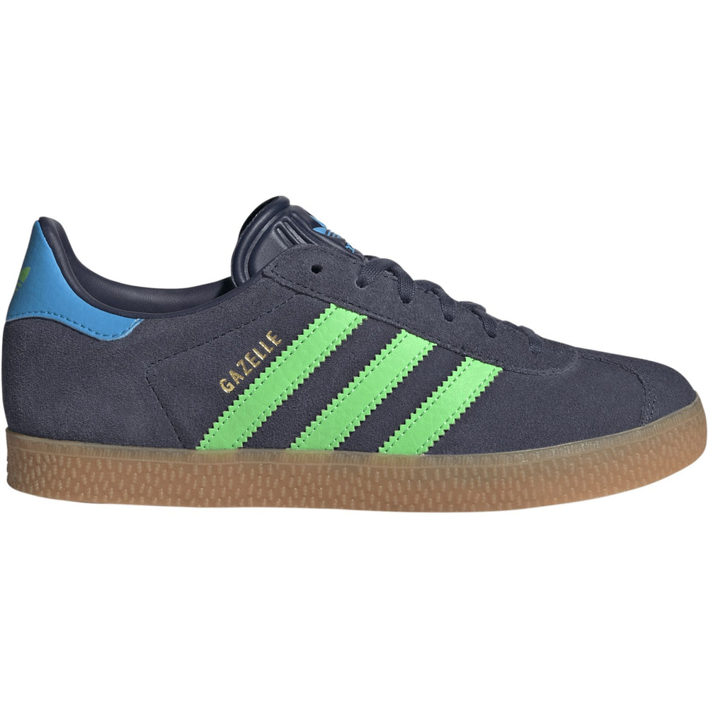 Køb adidas Originals Shadow Navy/Screaming Green/Lucid Aquamarine Gazelle J Sneakers