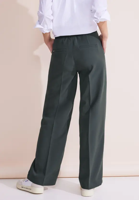 Loose Fit Twill Hose - marshy green