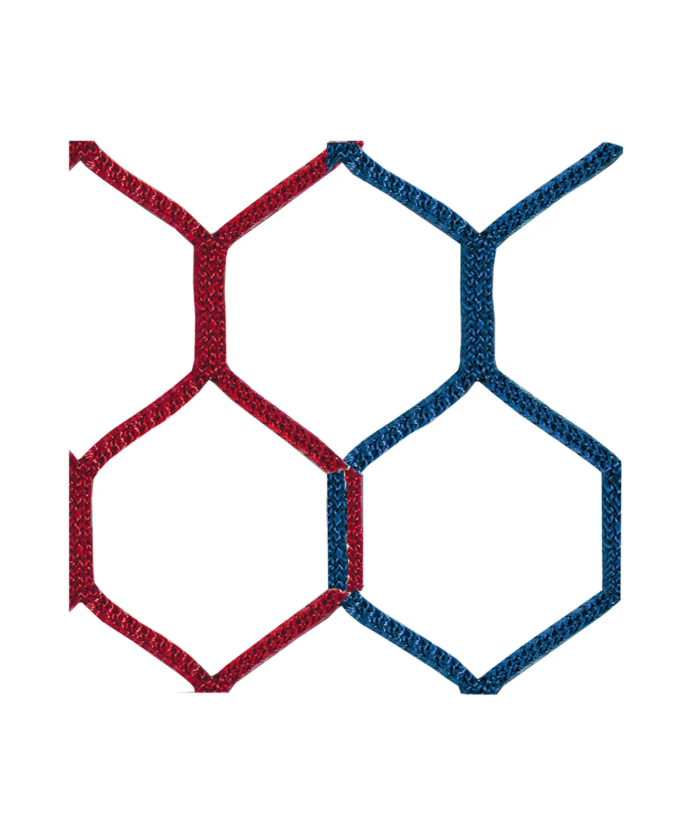 Cawila Tornetz HEXA 5,15x2,05m | Tiefe 1,0x1,0m | Maschenweite 12cm | Stärke 4mm | blau/rot
