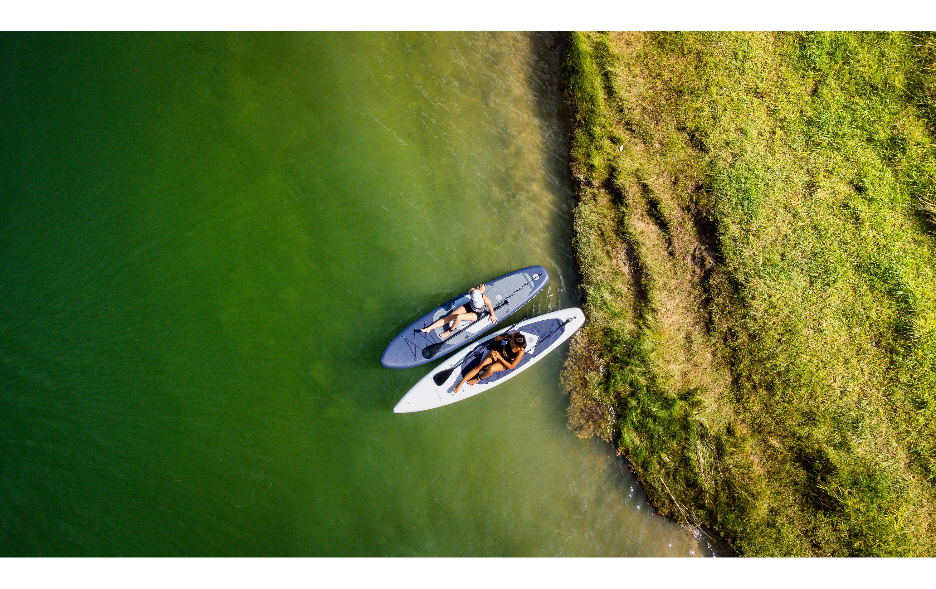 SUP Board Nuusa Allround 10'6 mit Doppelkammersystem<br>Grossvolumiges, standsicheres Allround Stand-up-Paddling-Board mit Doppelkammersystem