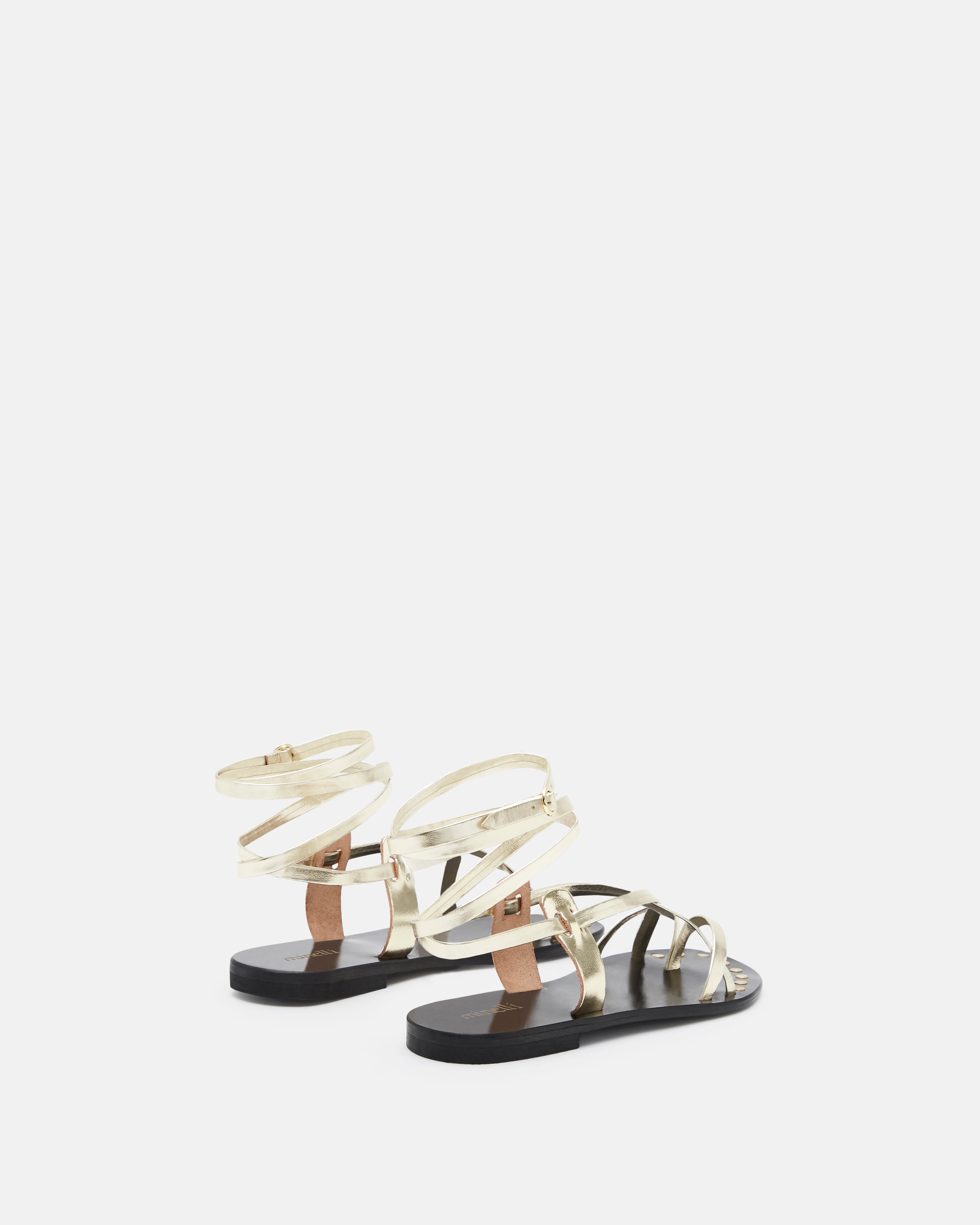 SANDALES MYA/MET PLATINE