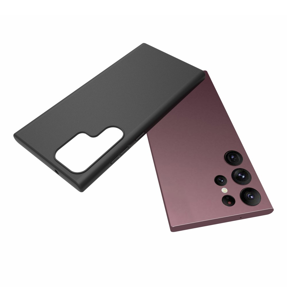 Samsung Galaxy S23 Ultra 5G Soft Touch Gummi Case Hülle - Schwarz (Matt)