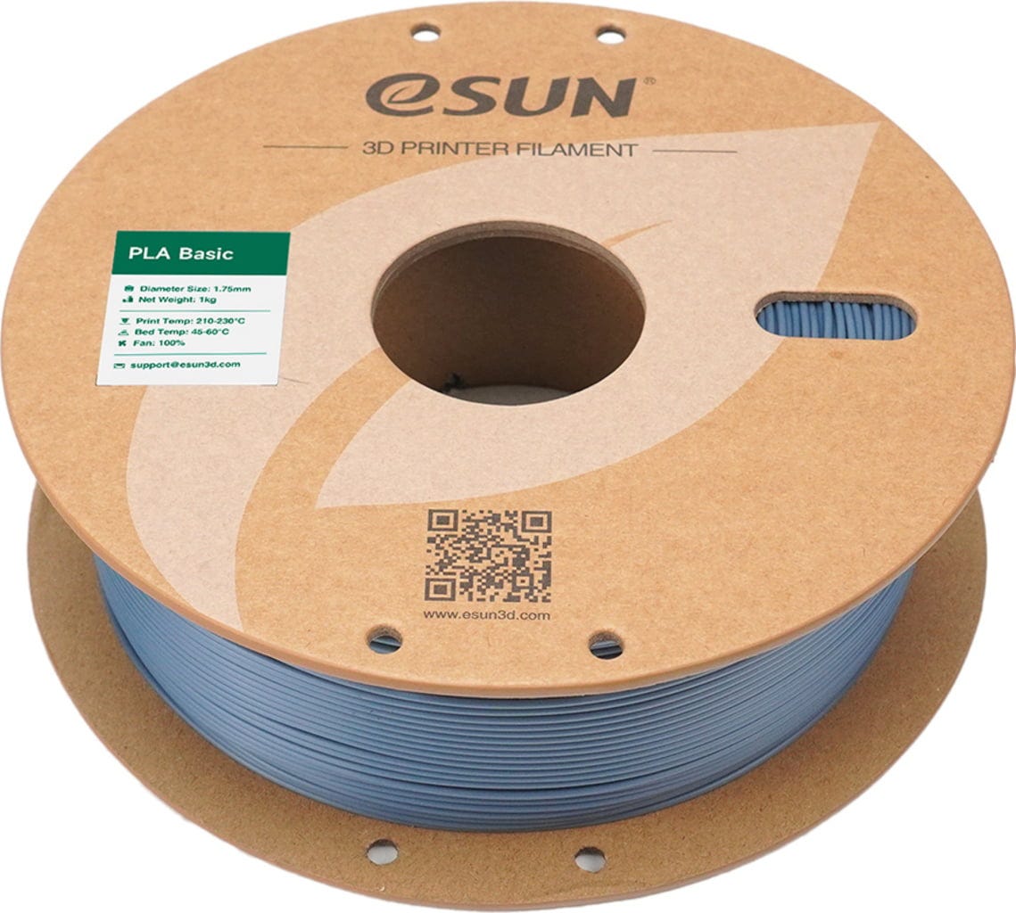 eSUN  PLA-Basic Grey, 1,75 mm / 1000 g    Allround PLA Material in Grau