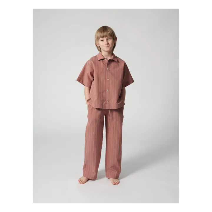 Tangerine Chemise Rayée | Terracotta