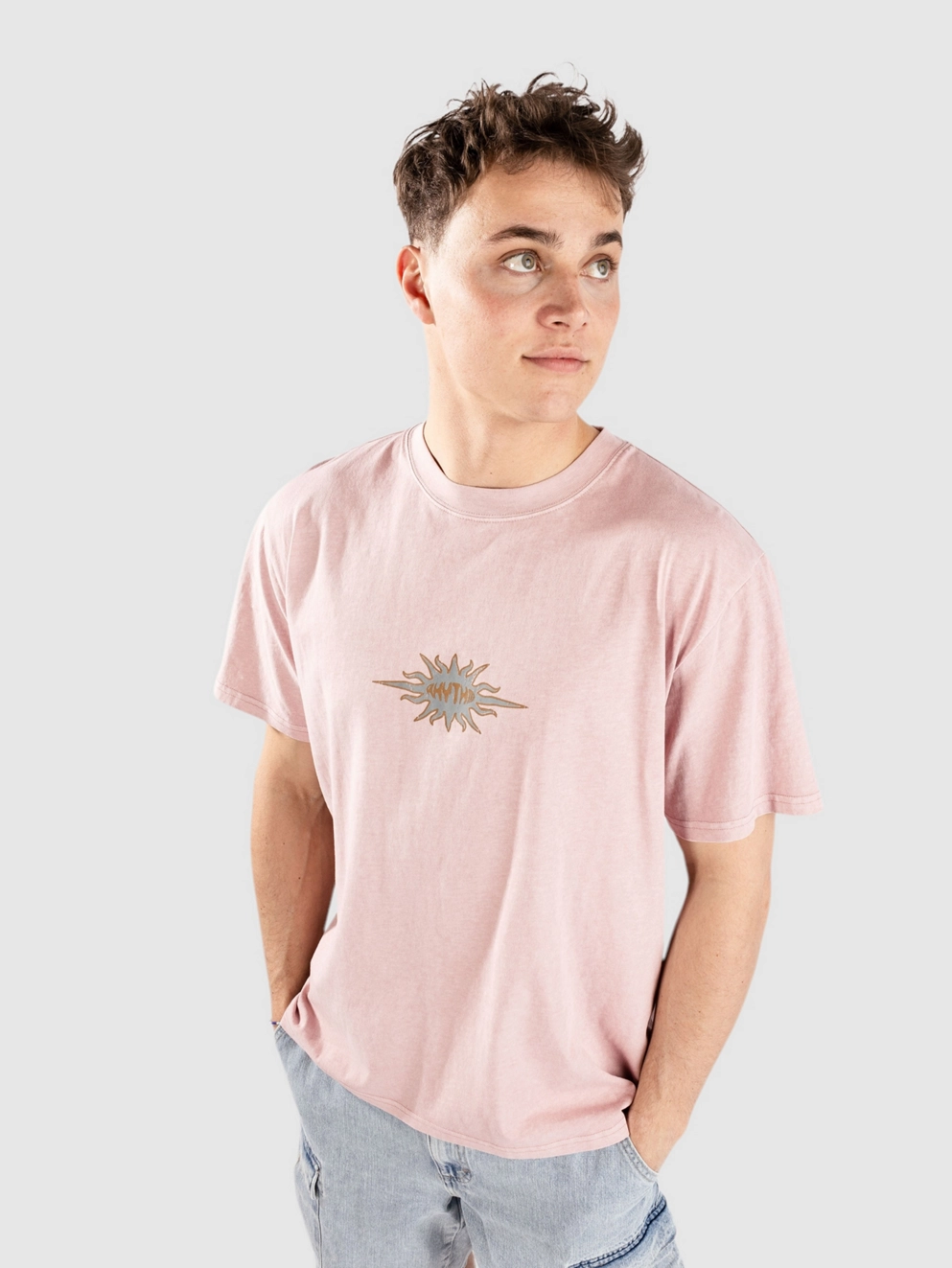 Rhythm Flame Printed T-Shirt mauve