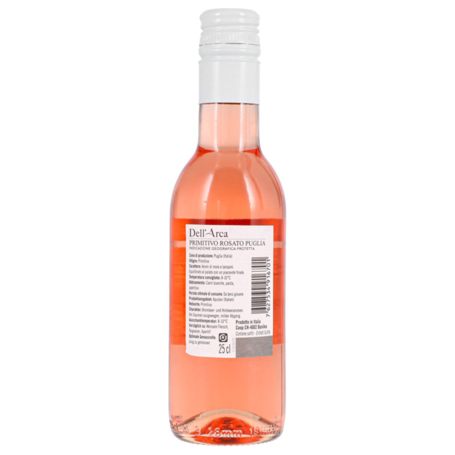 Dell'Arca Antonini Primitivo Rosato Puglia IGT -25cl