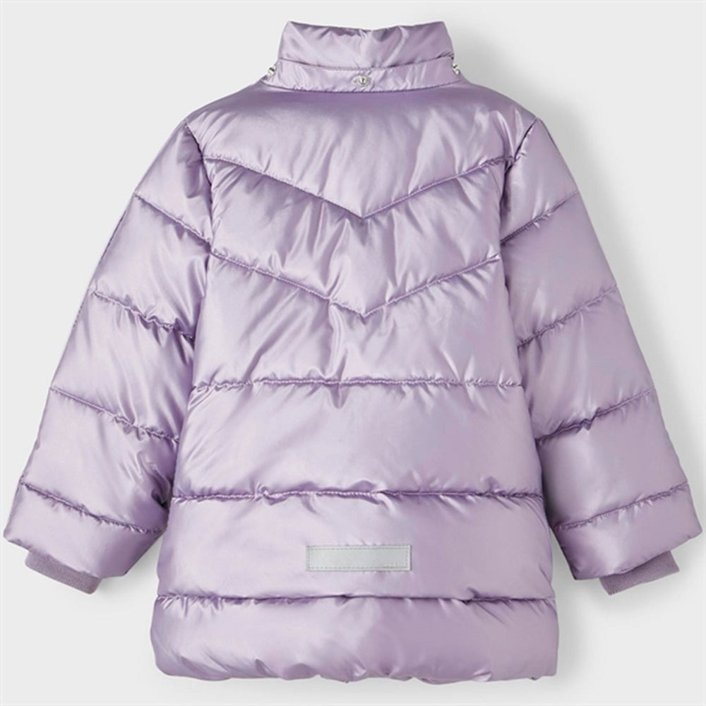 Lavender Gray Maggy Puffer Jakke - Name It