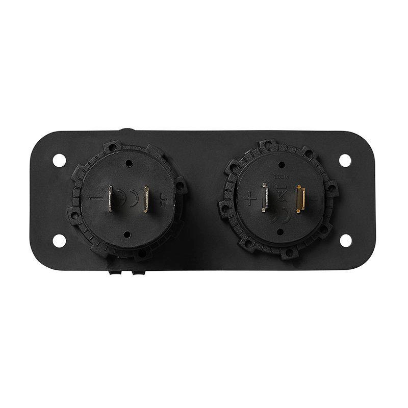 ProPlus Einbau Kit Voltmeter 30 V und USB Doppelsteckdose 2 Mal 2100 mA
