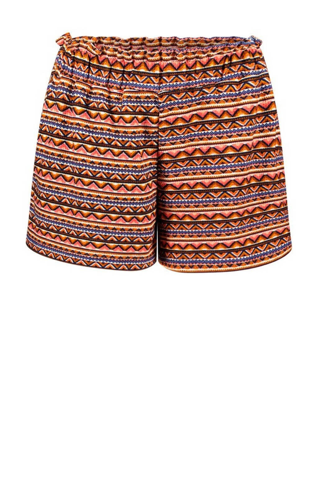B.Nosy casual short Brigit met all over print brique/blauw