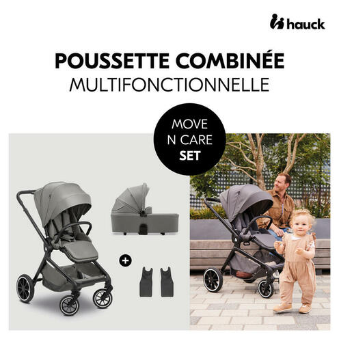 Poussette DUO Move N Care - Gris Foncé - HAUCK