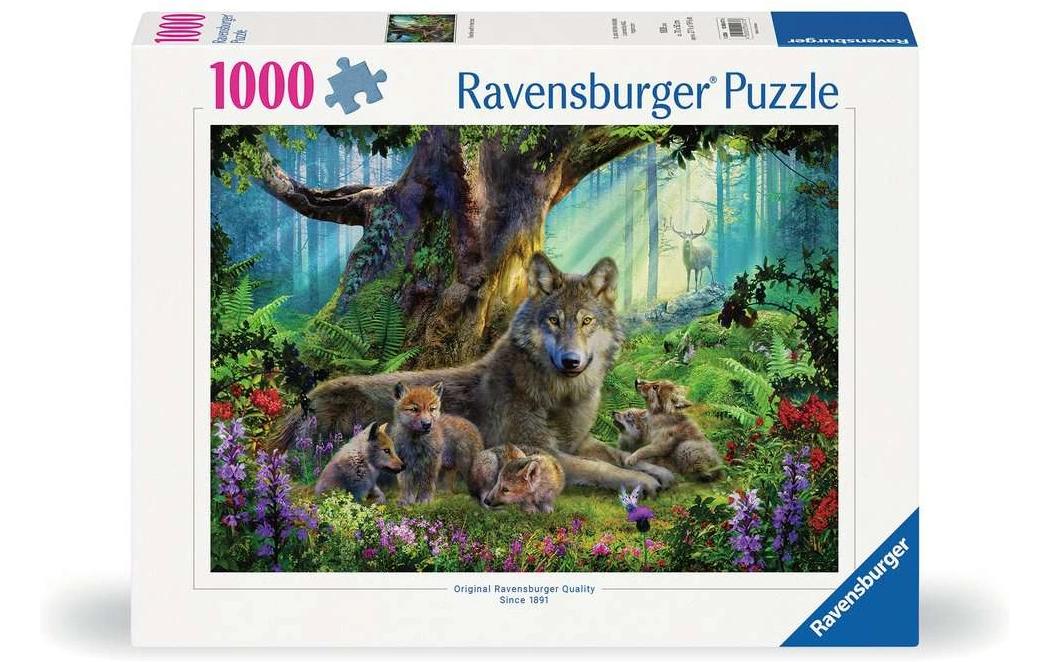 Puzzle Wölfe im WaldKlassisches Puzzle