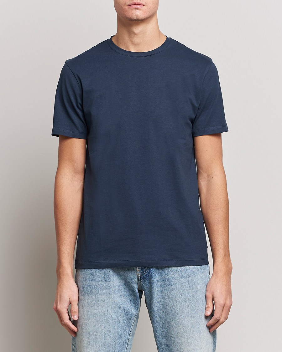 J.Lindeberg Sid Cotton Crew Neck Tee Navy