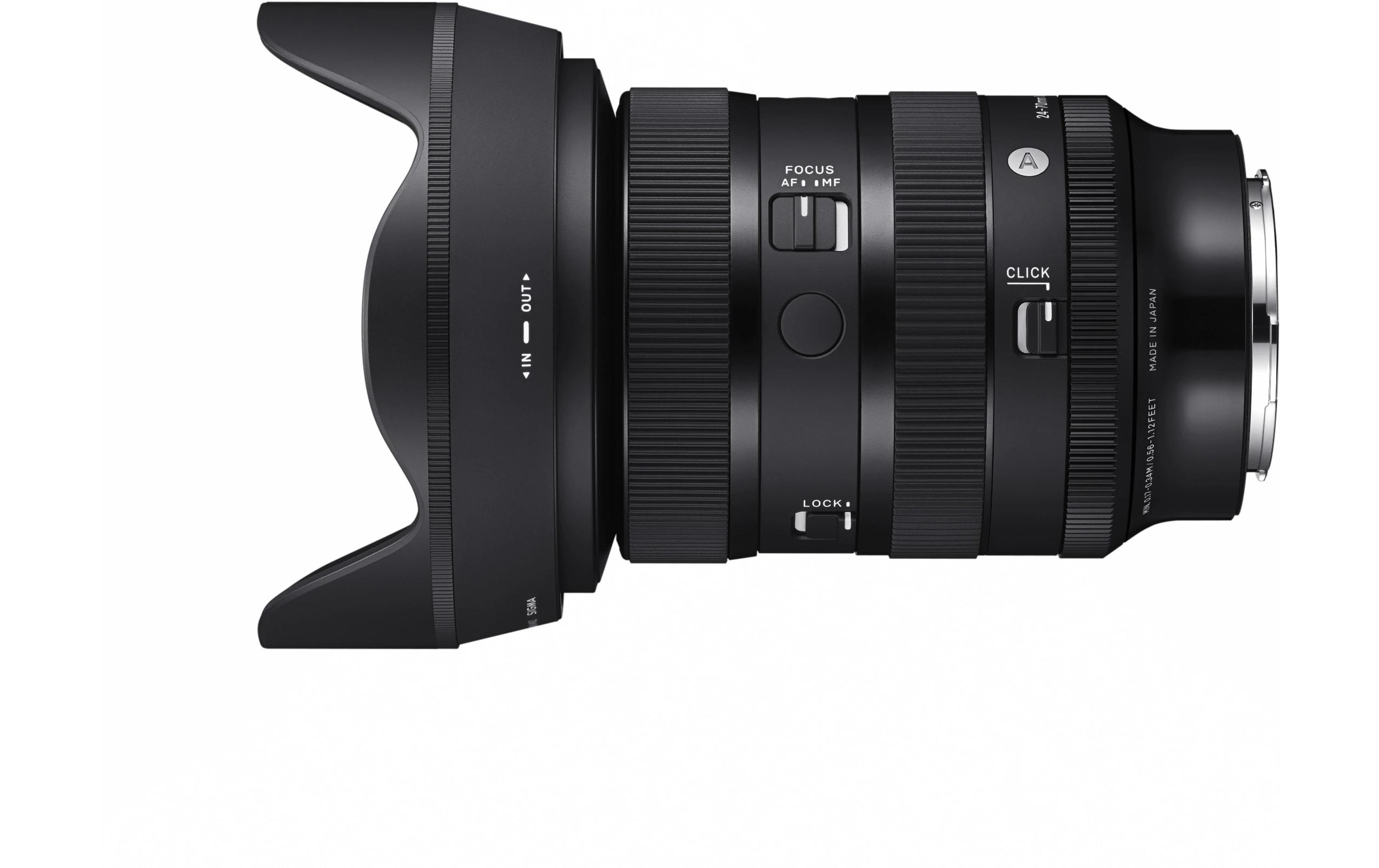Zoomobjektiv 24-70mm F/2.8 DG DN II Art L-Mount<br>Lichtstarkes Standard-Zoom-Objektiv mit hoher Auflösung über den gesamten Brennweitenbereich