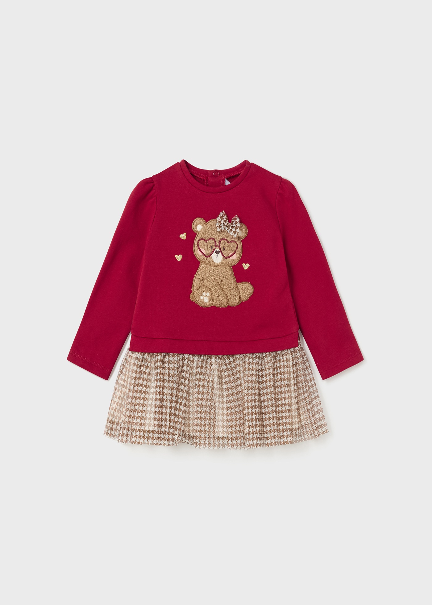 vestido de tule para bebê