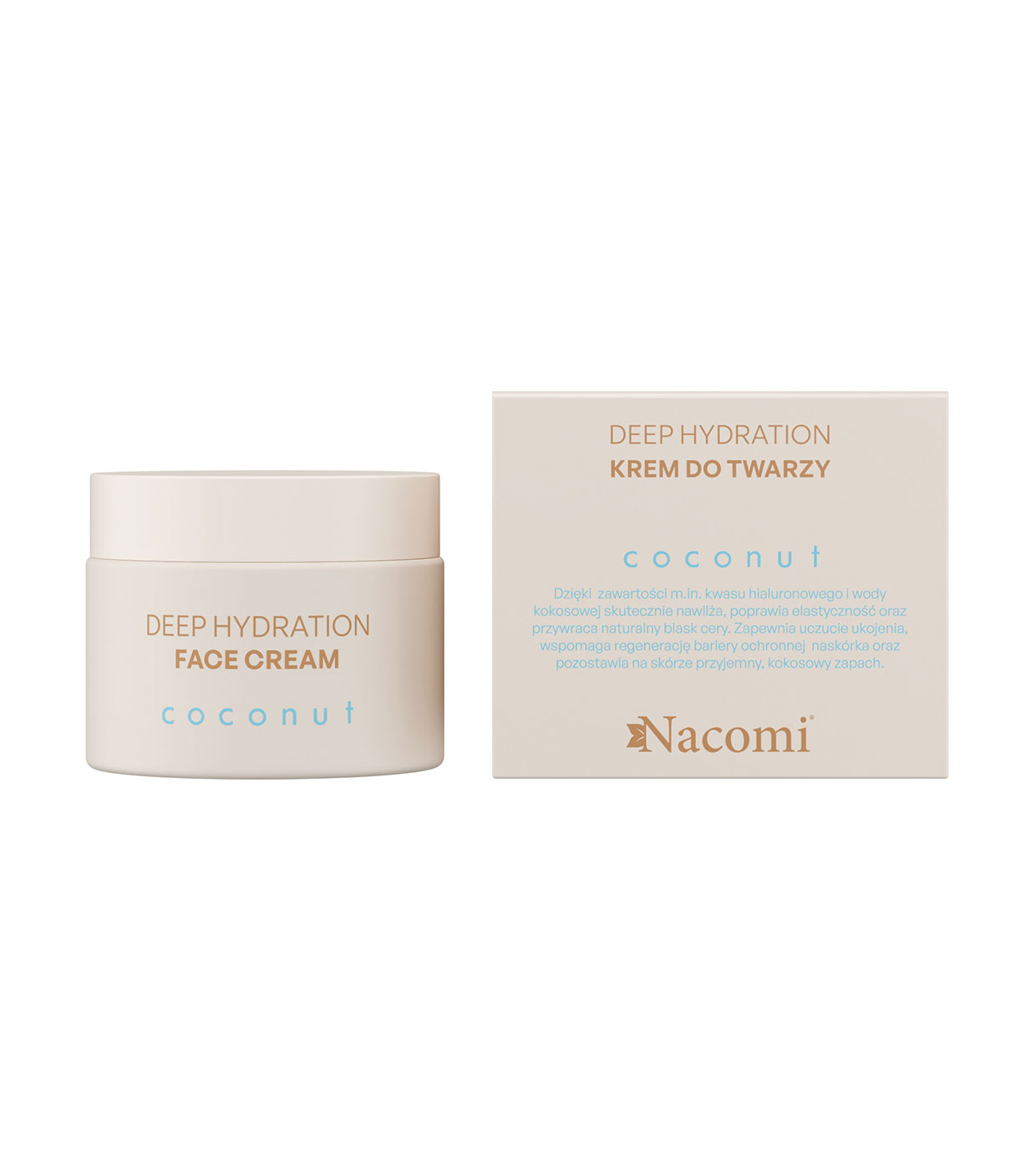 Nacomi - *Deep Hydration* - Creme facial hidratante com coco