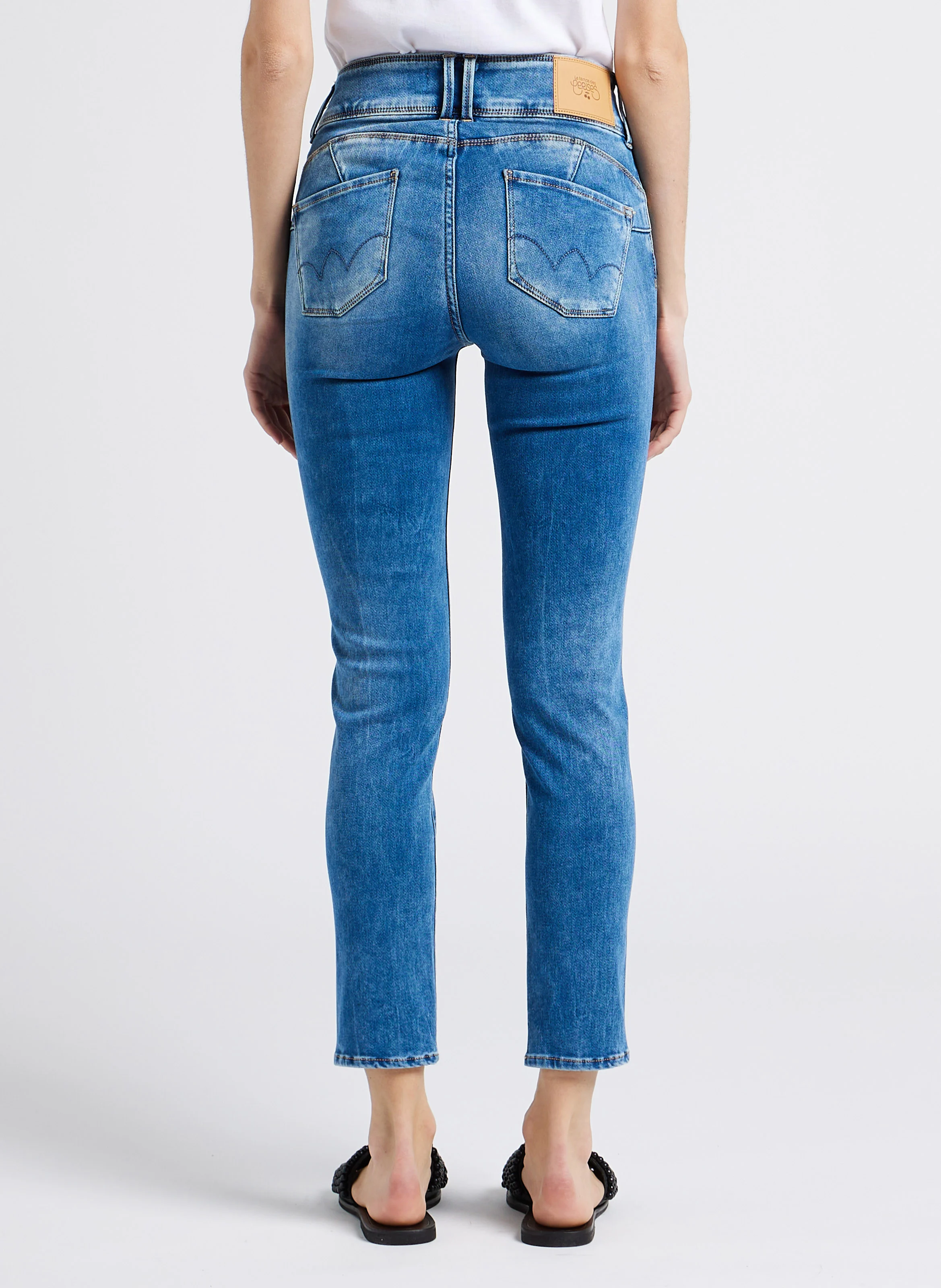 KAWI - Jean slim taille basse | Bleu