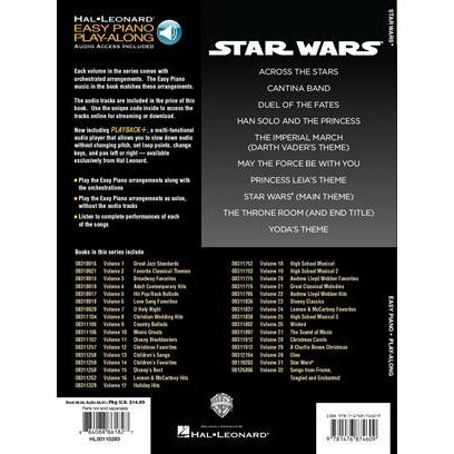 Hal Leonard Star Wars Easy Piano Play-Along songboek met audio-online