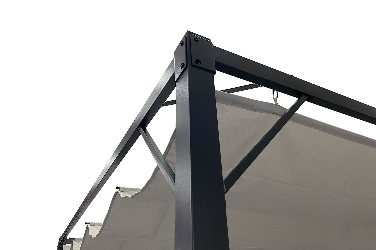 Pergola MARIA 300S300 met uitschuifbaar dak, lichtgrijs