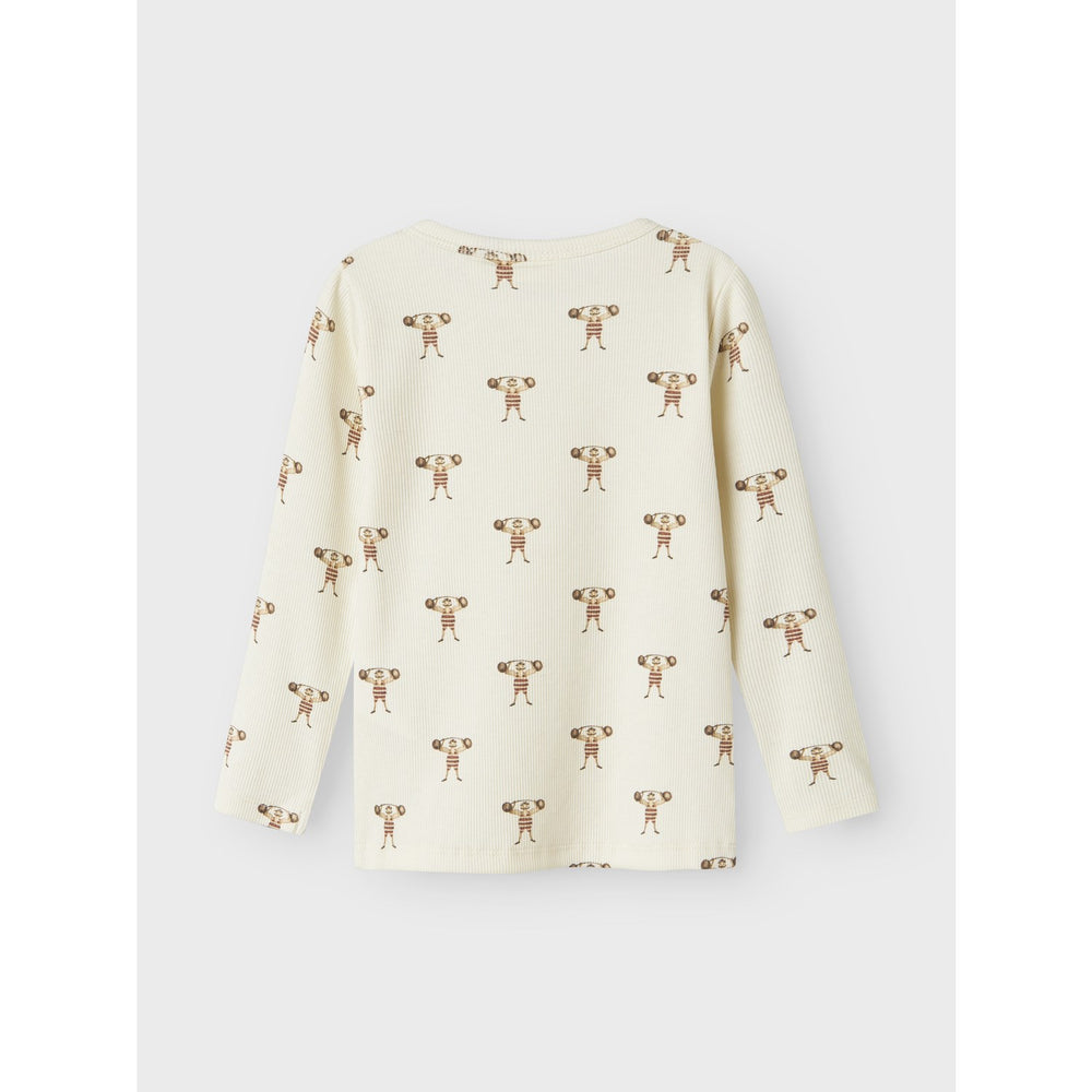 Køb Lil'Atelier Turtledove Strong Man Nmmlavo Enk Ls Slim Top Lil