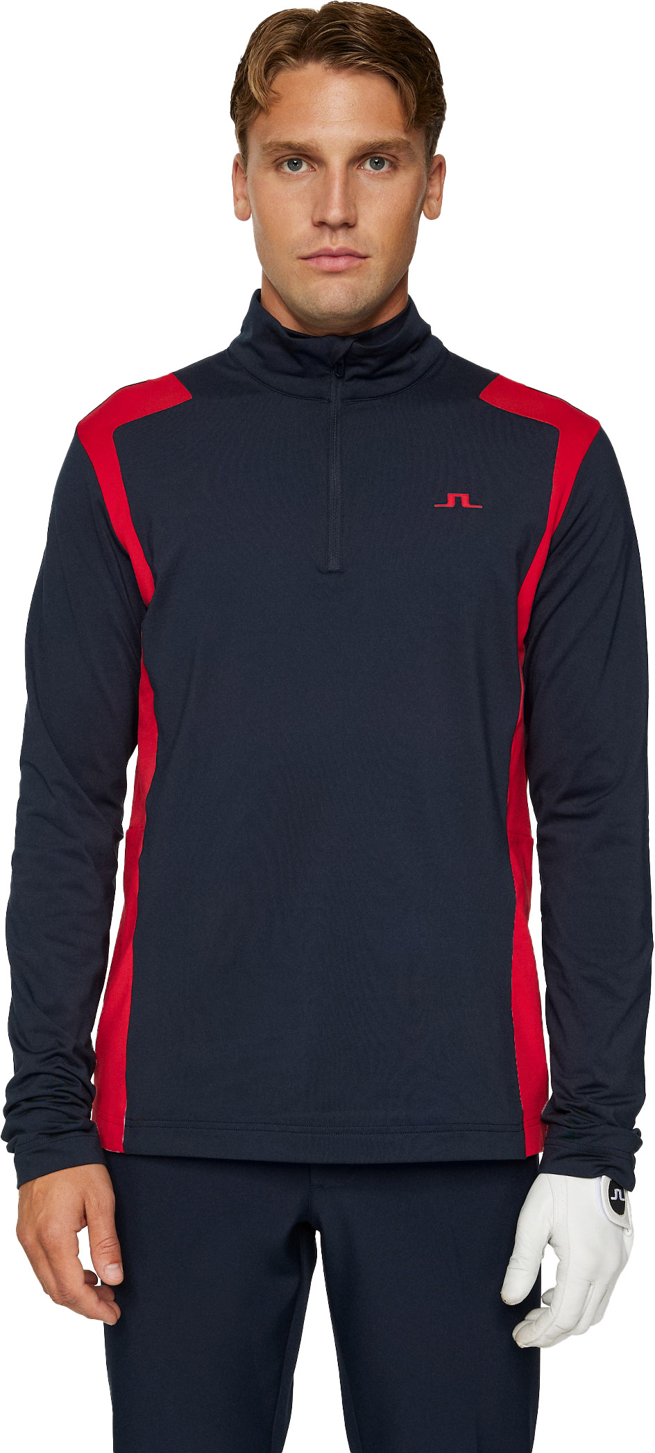 Lukas Quarter Zip Mid Layer Herre Barbados Cherry