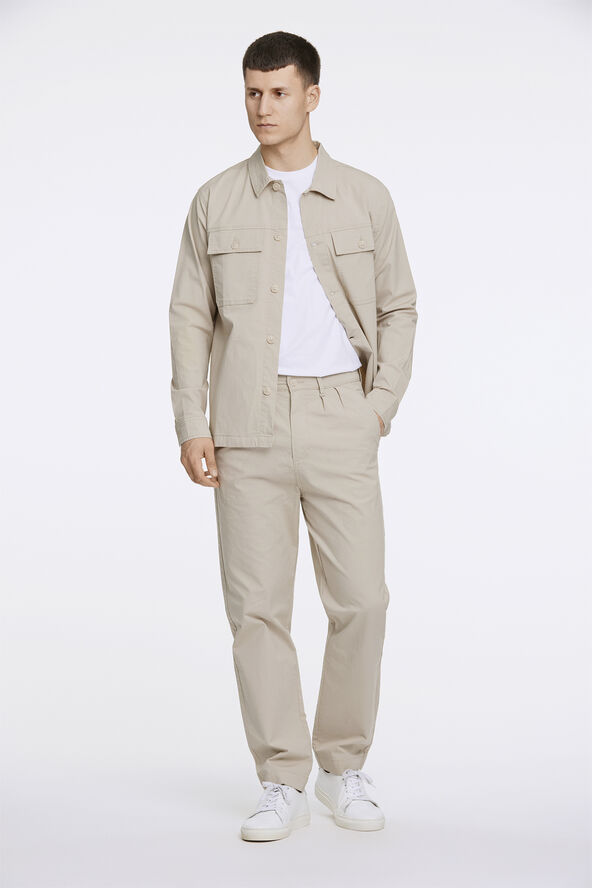 Lindbergh Rip stop overshirt L/S Sand