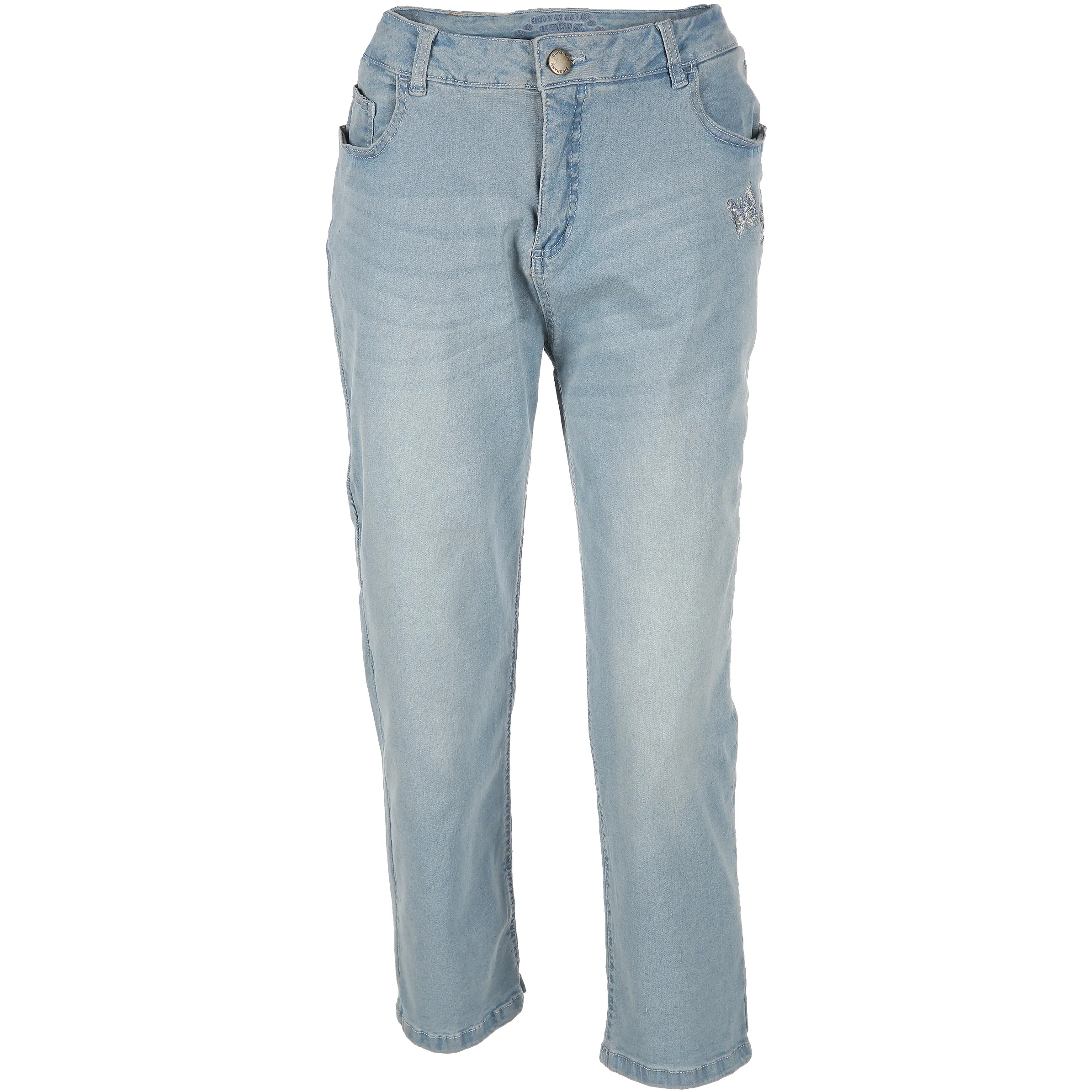 Damen Hose mit Stickerei in 7/8 Länge