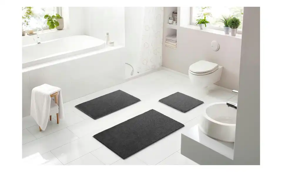Grund Badematte Schwarz 65x115 cm