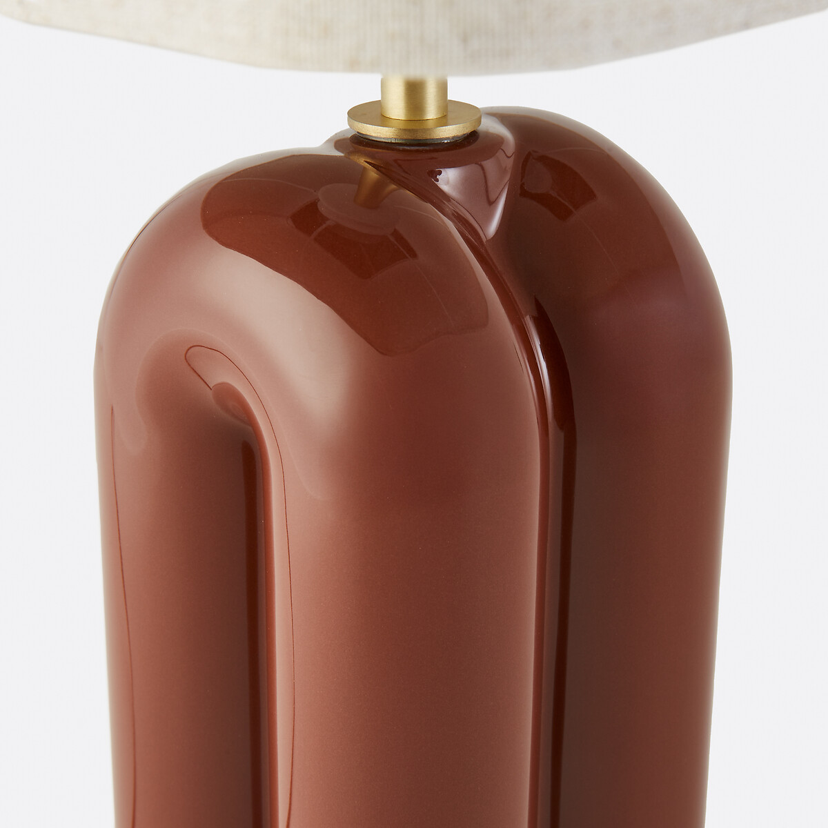 LA REDOUTE INTERIEURS<br>Candeeiro de mesa em cerâmica e linho, Malo