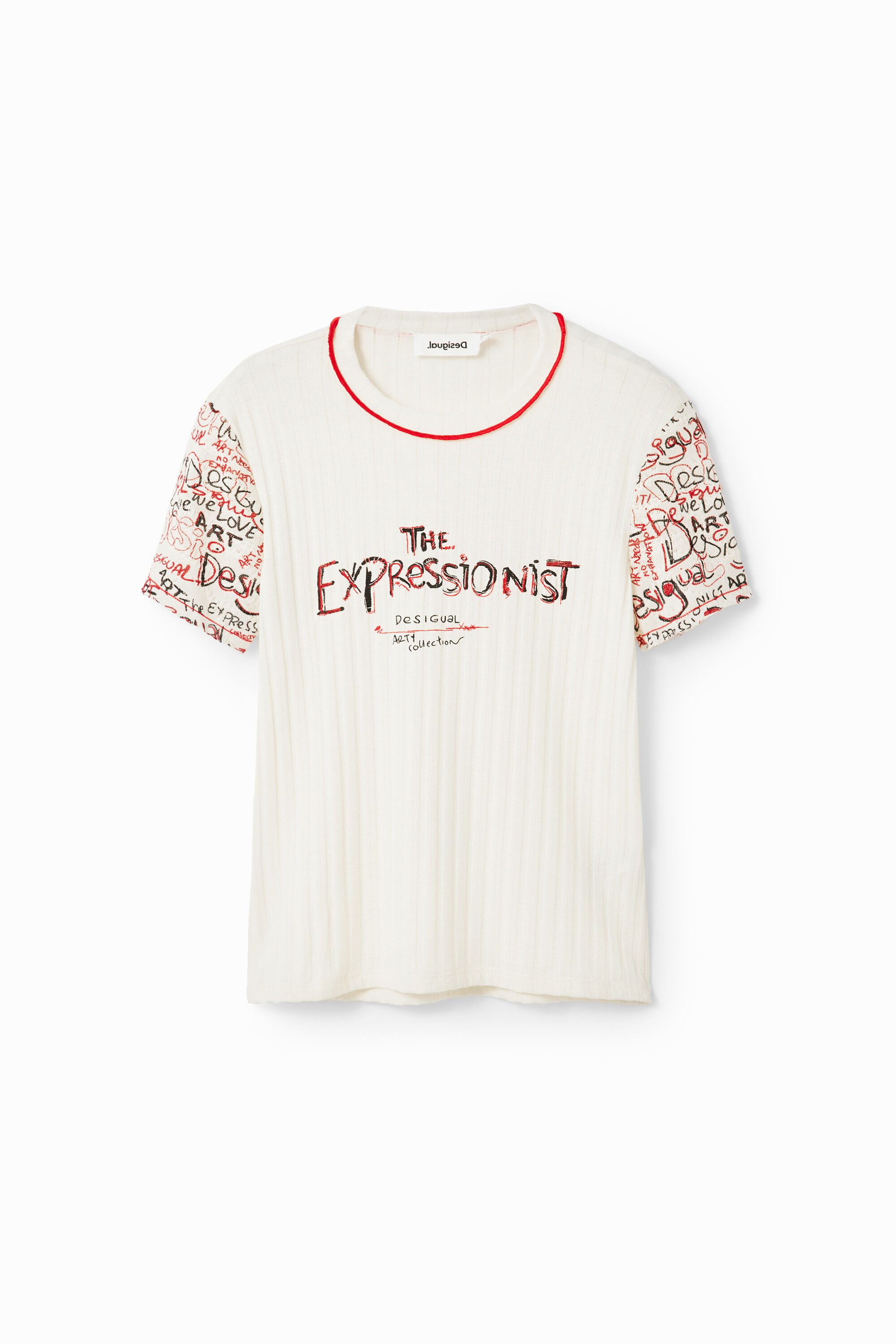 T-shirt texturé messages