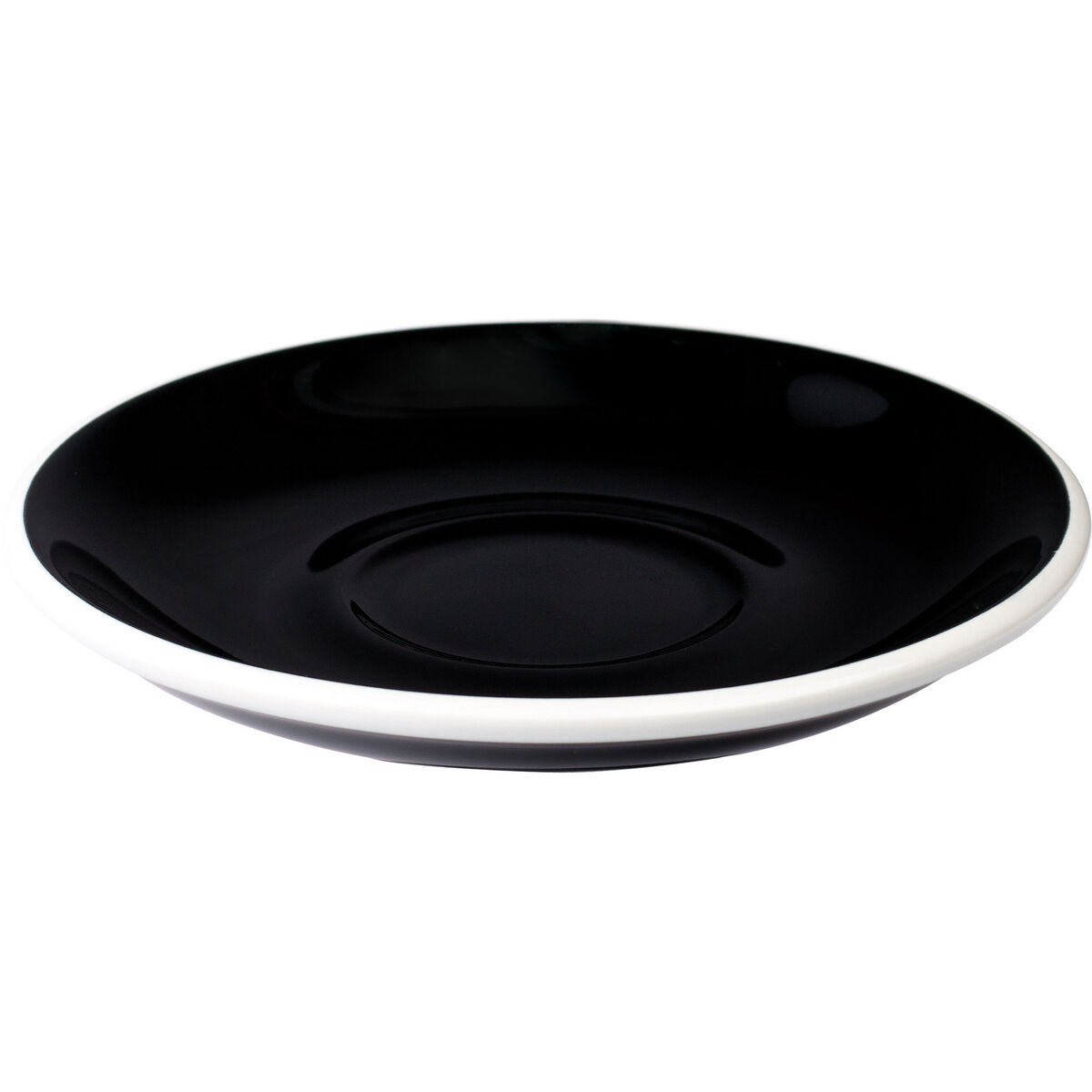 Egg Latte fat 15,5 cm., 6 stk., svart