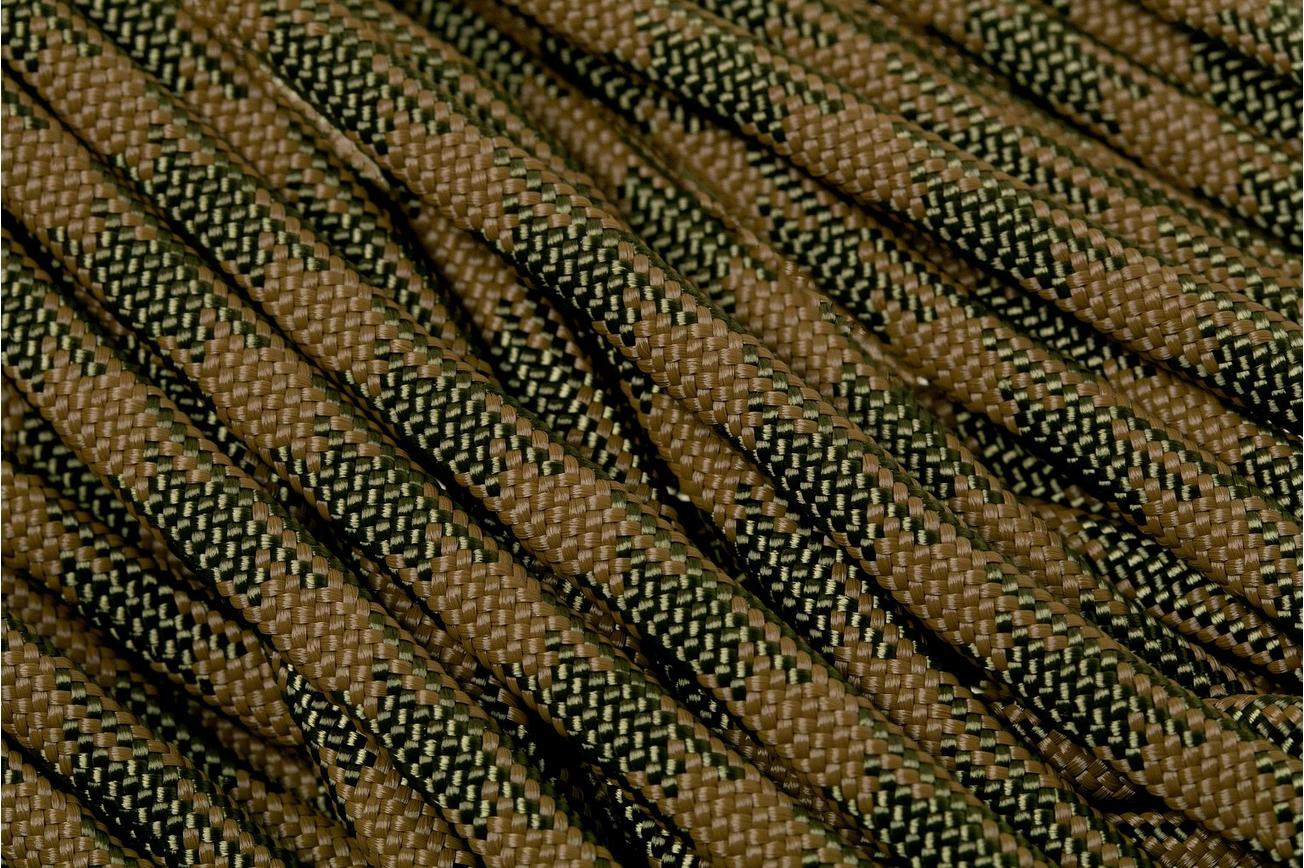 Knivesandtools 550 paracord type III, kleur: coyote & olive drab, 25 ft (7,62 m)
