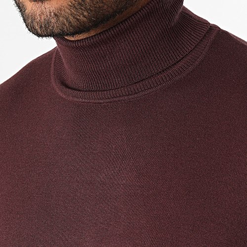 Pull Col Roulé Bond 10051747 Bordeaux