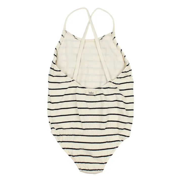 Búho Maillot 1 Pièce Seersucker | Ecru