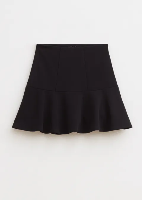 Effen skort zwart (ZWART)
