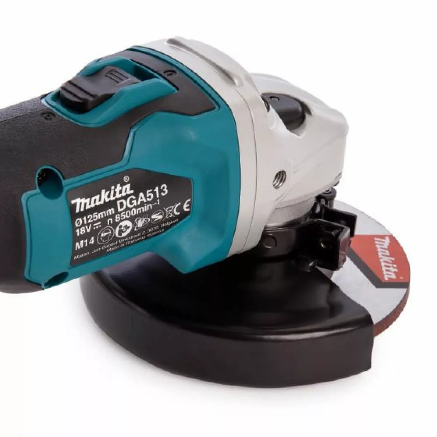 Makita DGA513Z 18V Li-Ion accu haakse slijper body - 125mm - koolborstelloos