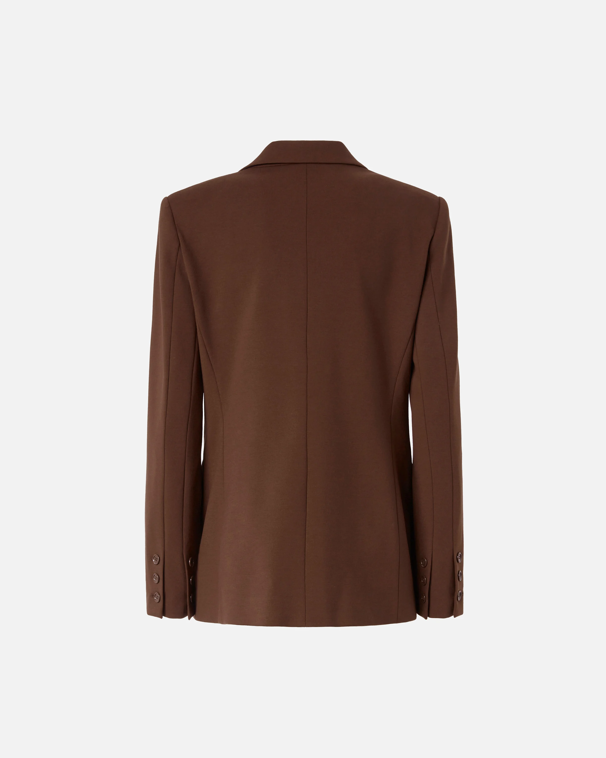 Blazer droit à épaulettes | Marron