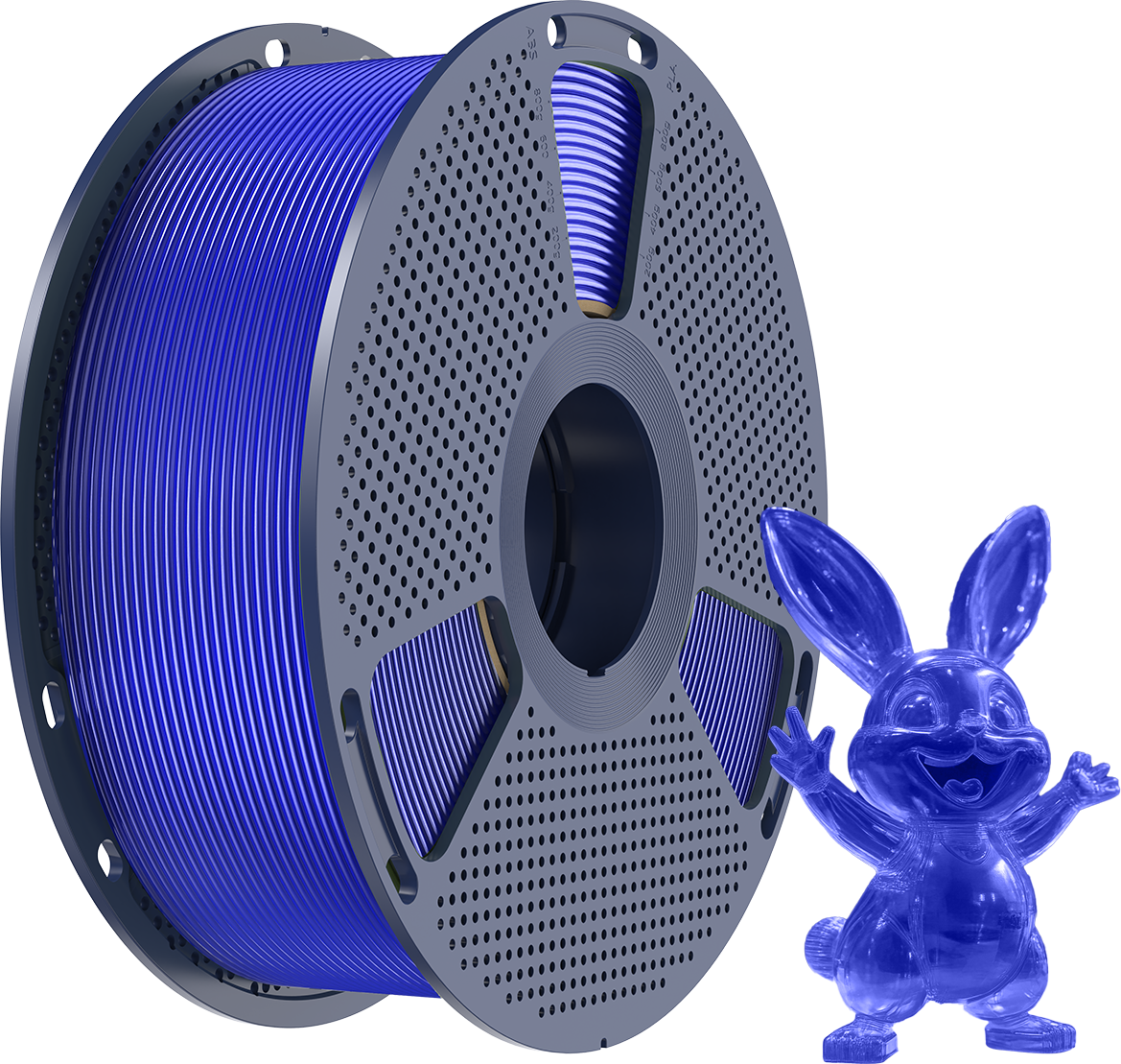 SUNLU  PVB Transparent Blue, 1,75 mm / 1000 g    Filament für makellos glatte, keramikähnliche Oberflächen in Transparent Blue