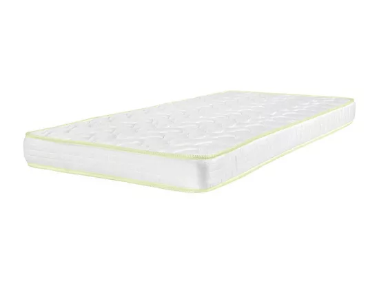 Pack lit mezzanine avec matelas 90x190 cm bois massif bois naturel CLEM