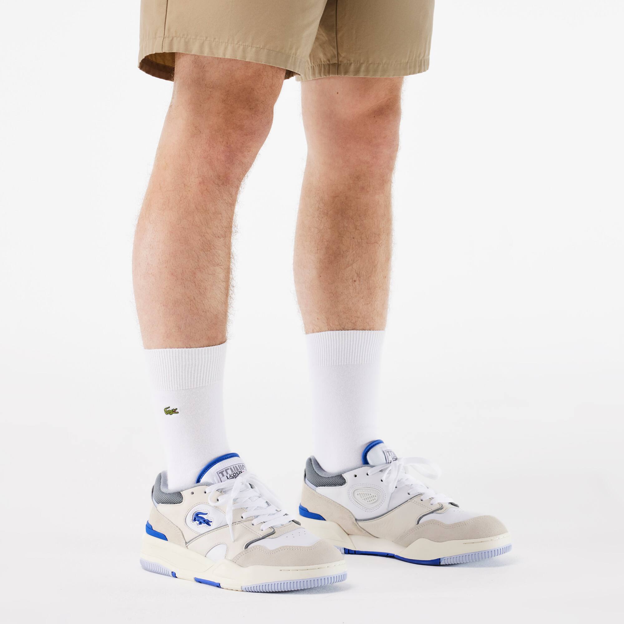 Herren-Sneakers Lineshot aus Leder mit Logo Sneakers - Blau - Lacoste - Herren