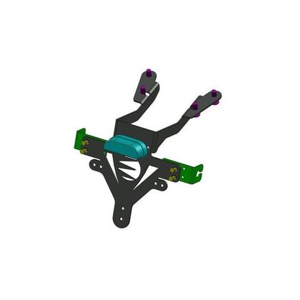 Support de plaque Brazoline ADAPTABLE - Noir