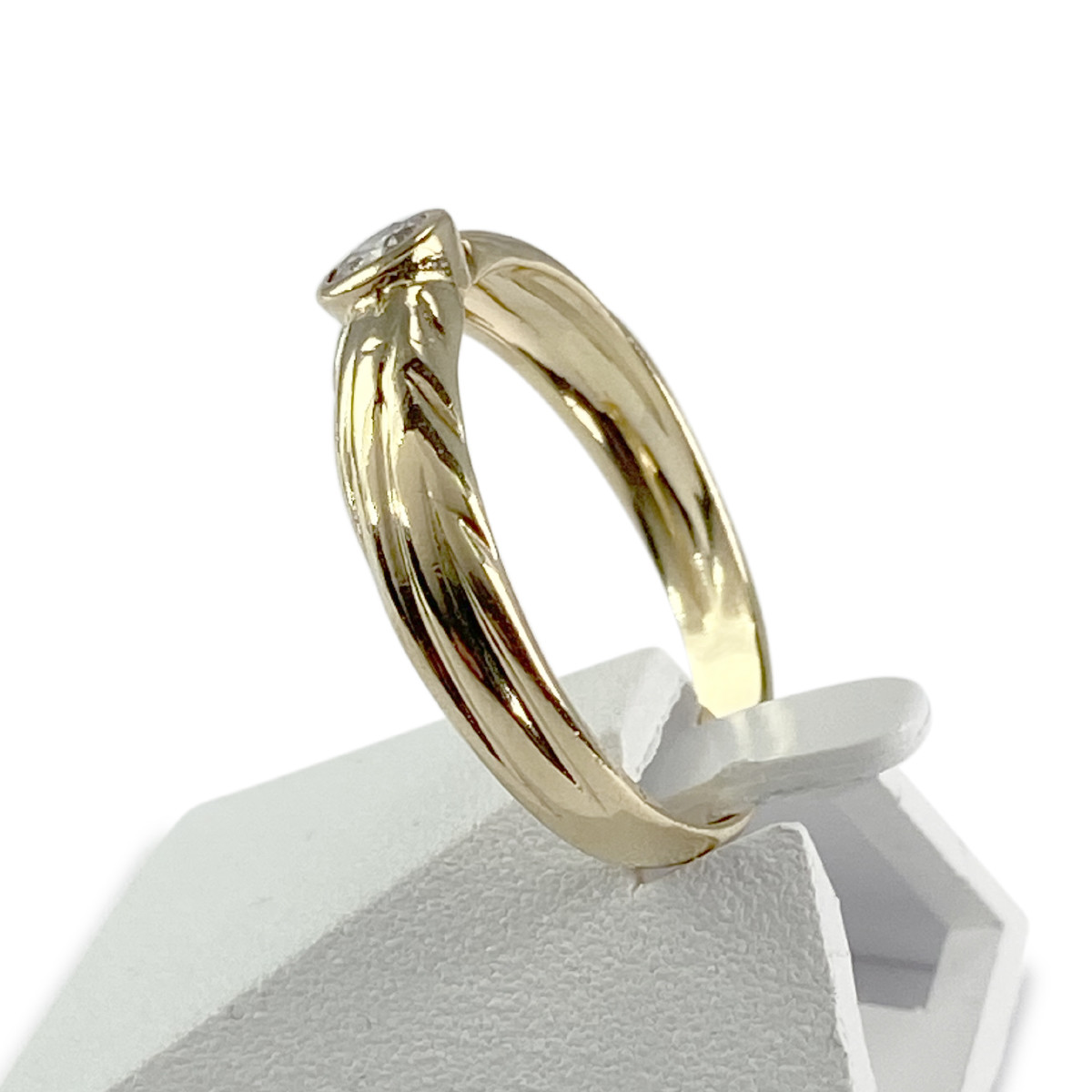 Bague d'occasion or 750 jaune diamant