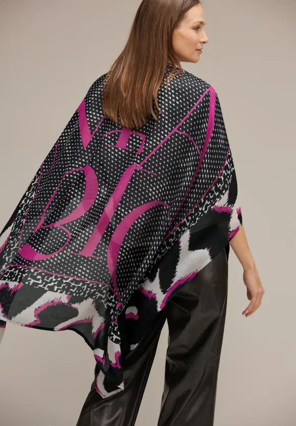 Halstuch mit Print - Black