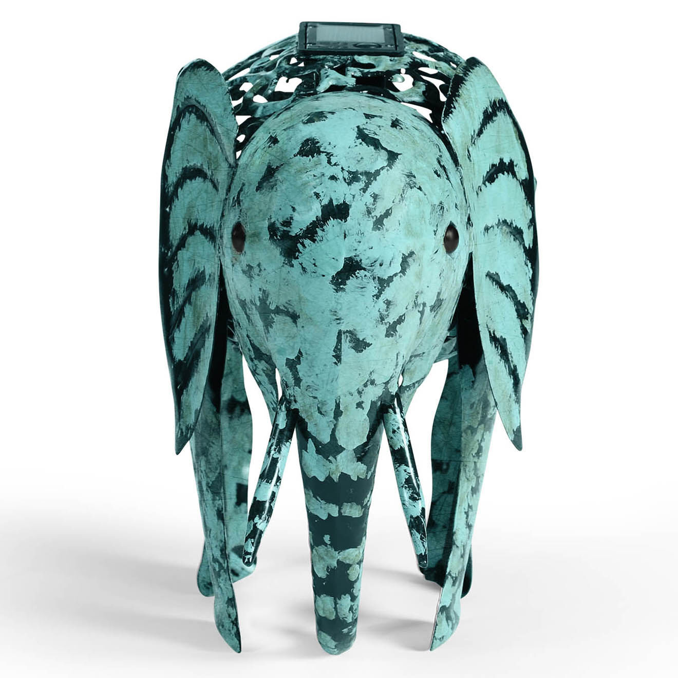 Pratik Garden Lampe elephant solaire vert - 28x13.5x21 cm