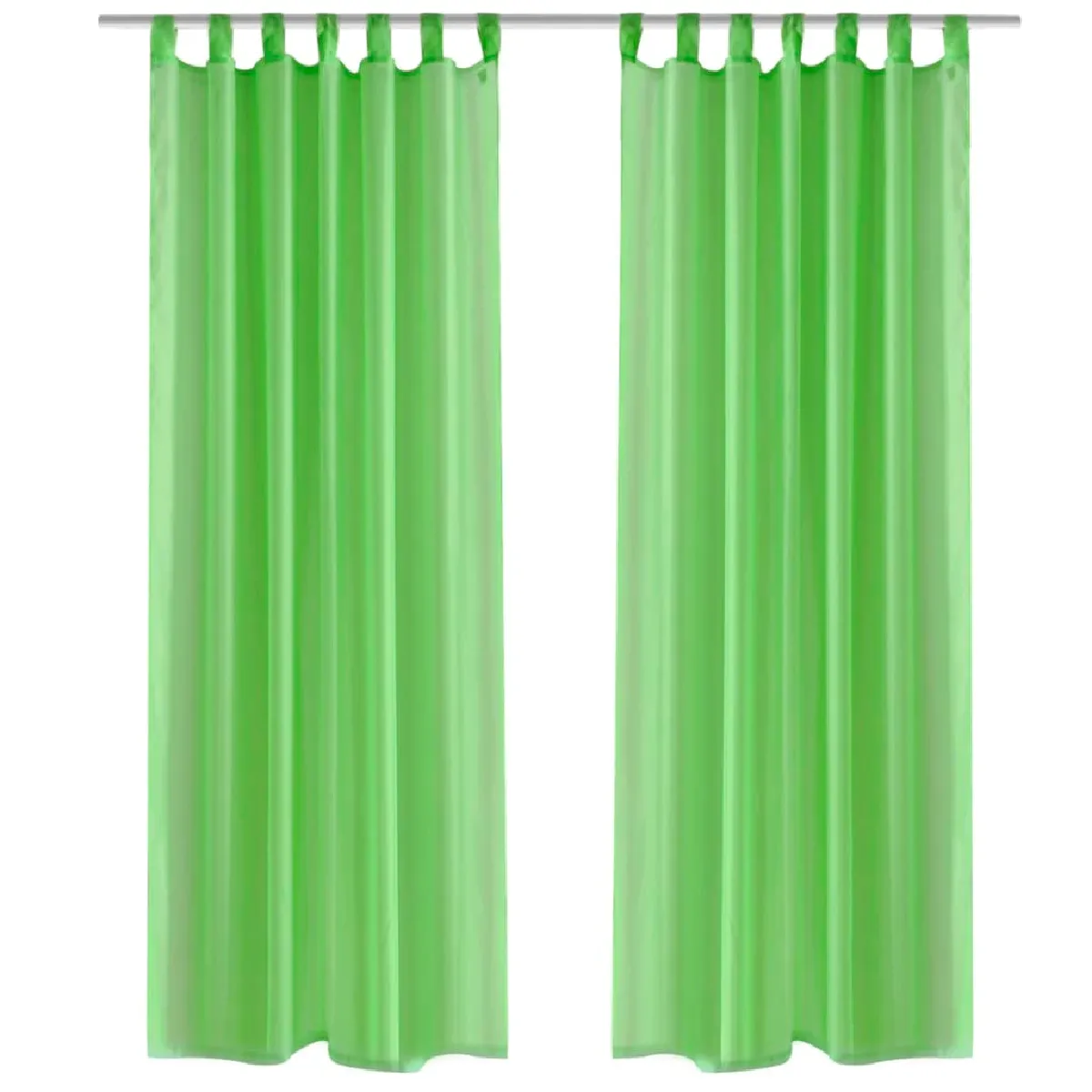 VidaXL Rideau fin 140x175 cm - Vert pomme