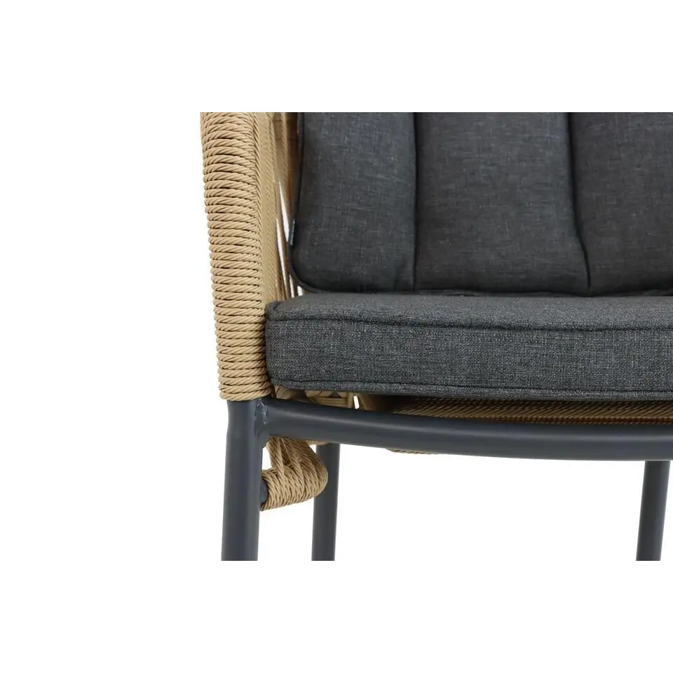 Tuinset 4 personen 160 cm Aluminium/Rope Taupe De Laan Projects