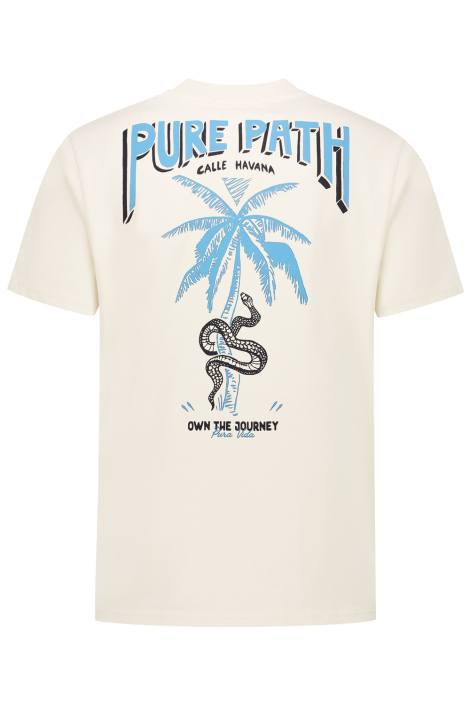 Pure Path witte heren t-shirt