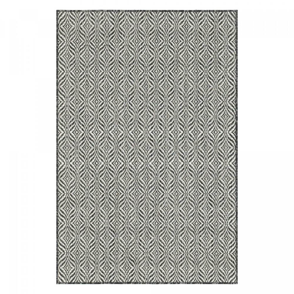 Tapis extérieur noir 120x160 cm