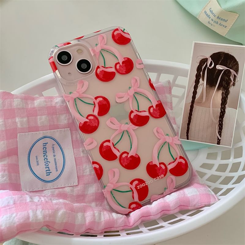 Elliure - Cherry Phone Case - iPhone 16 Pro Max / 16 Pro / 16 Plus / 16 / 15 Pro Max / 15 Pro / 15 Plus / 15 / 14 Pro Max / 14 Pro / 14 Plus / 14 / 13 Pro Max / 13 Pro / 13 / 13 Mini
