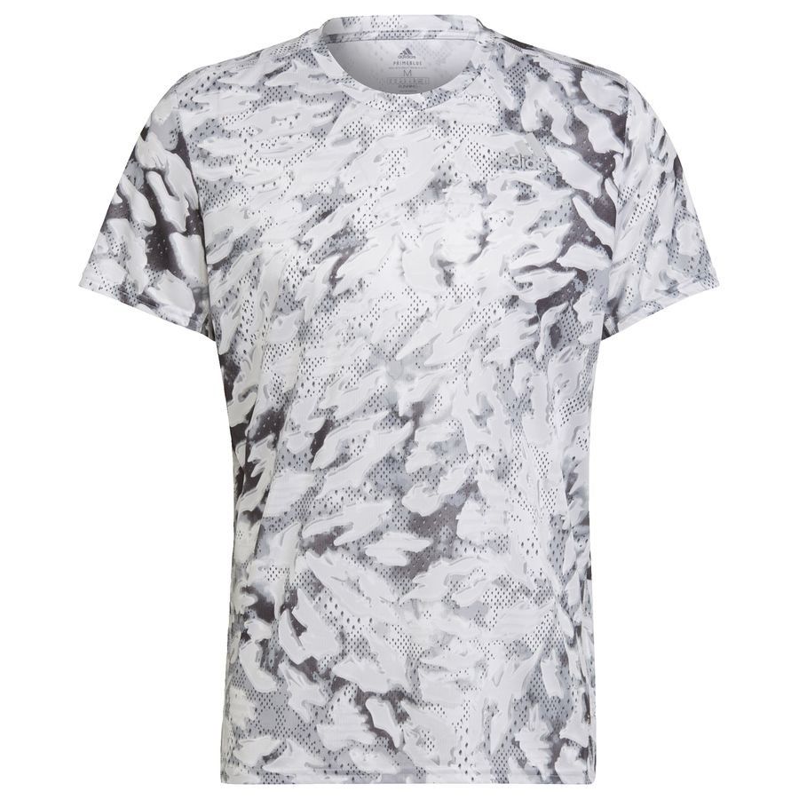 adidas T-shirt d'Entraînement Fast Graphic - Gris/Blanc