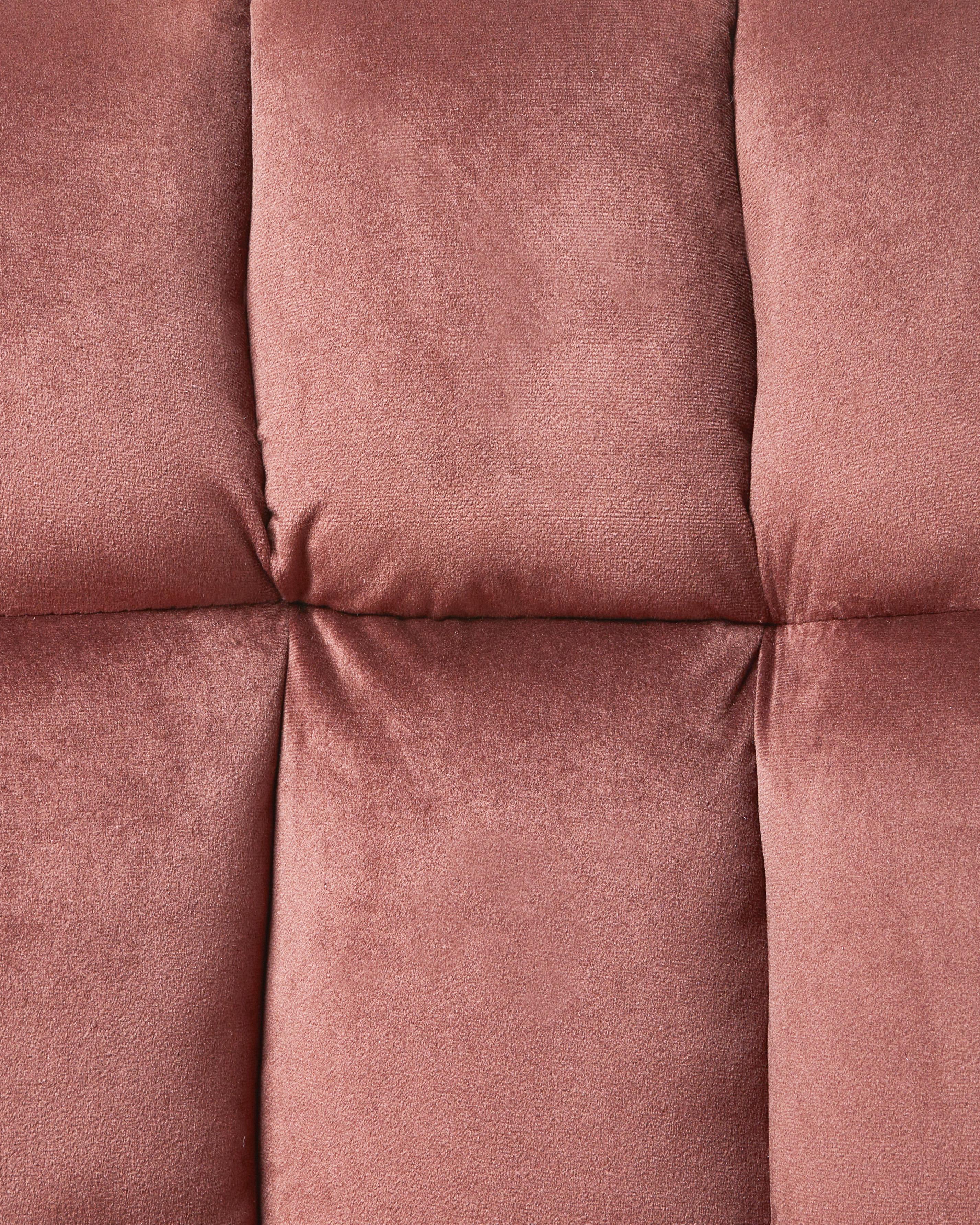 Bureaustoel PALMDALE Fluweel Roze